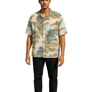 Reyn Spooner Island Time Aloha Hawaiian Shirt Men's Large
